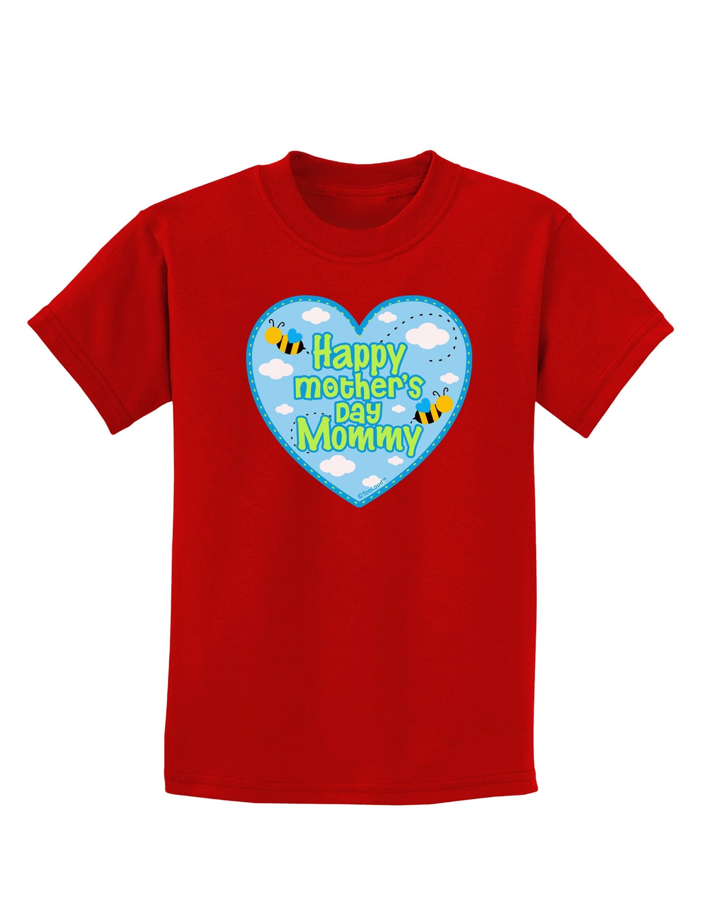 Happy Mother's Day Mommy - Blue Childrens Dark T-Shirt by TooLoud-Childrens T-Shirt-TooLoud-Red-X-Small-Davson Sales