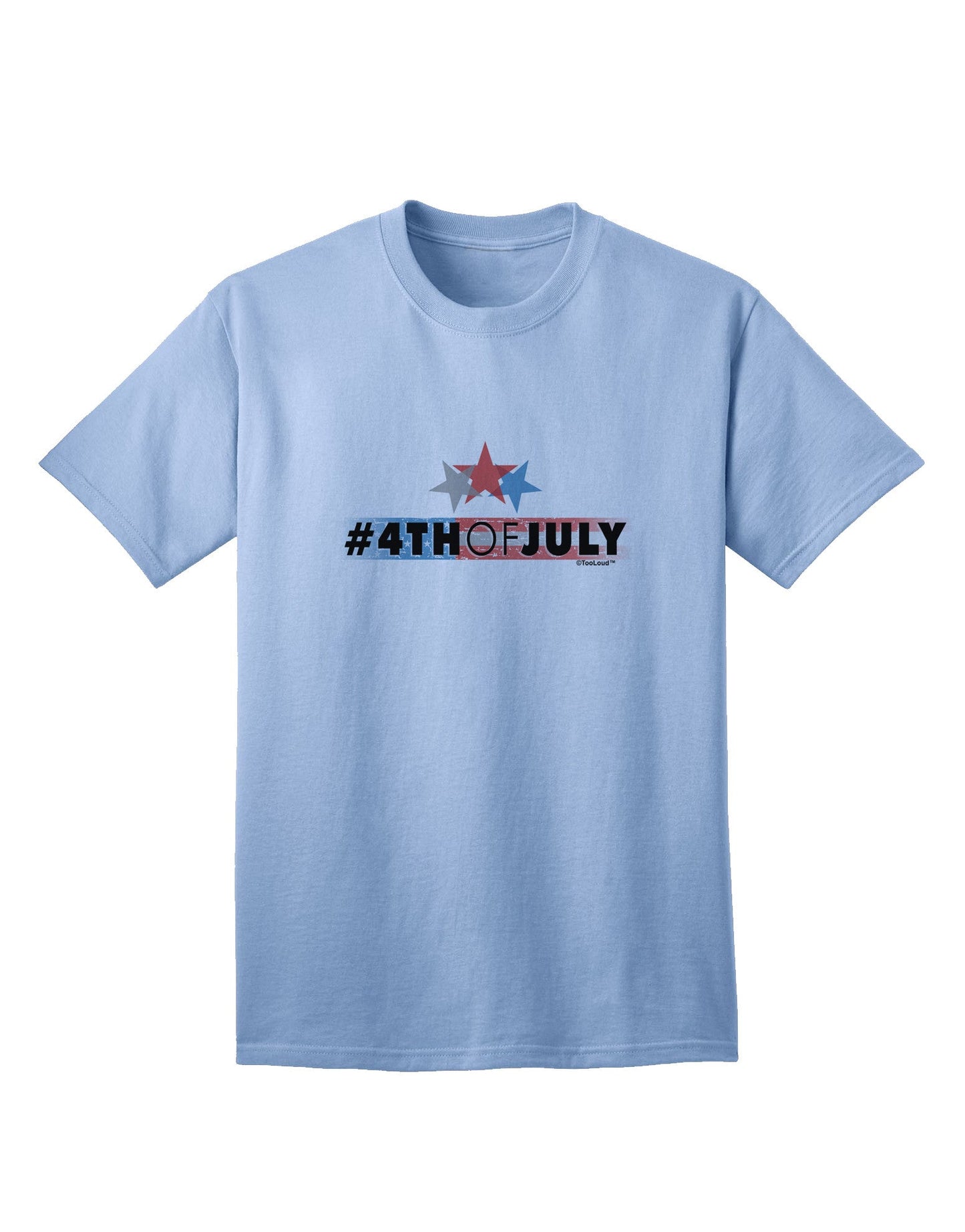 Hashtag 4th Of July - Premium Adult T-Shirt Collection-Mens T-shirts-TooLoud-Light-Blue-Small-Davson Sales
