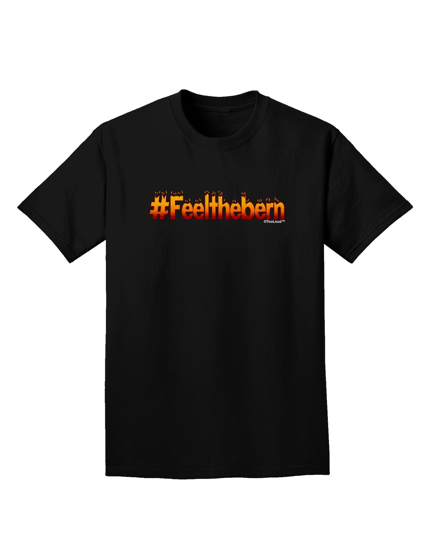 Hashtag Feelthebern Adult Dark T-Shirt-Mens T-Shirt-TooLoud-Black-Small-Davson Sales