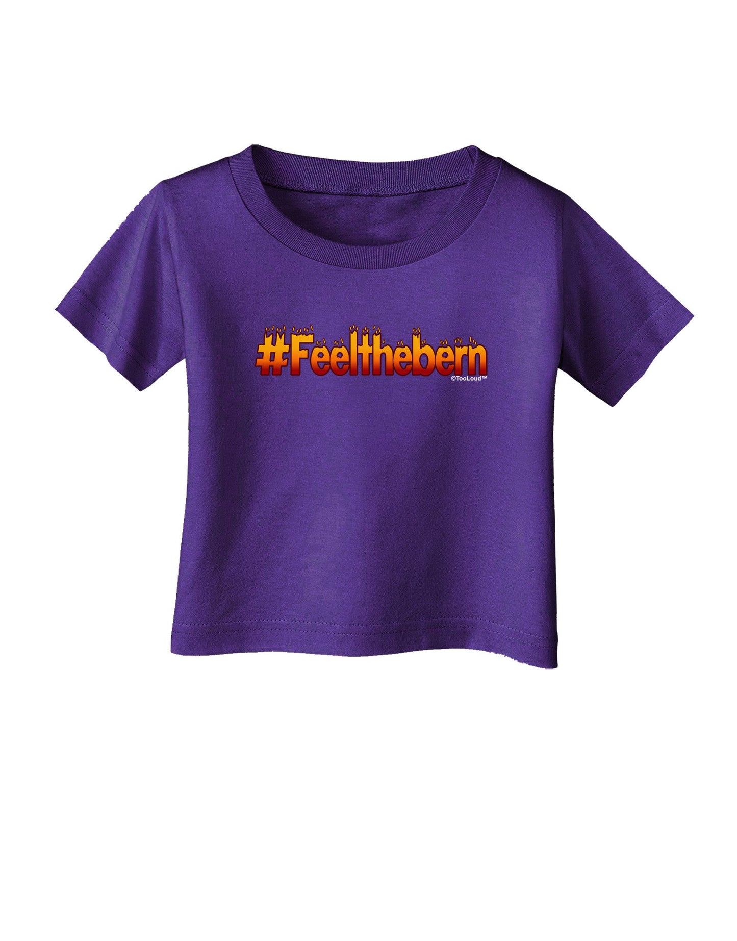 Hashtag Feelthebern Infant T-Shirt Dark-Infant T-Shirt-TooLoud-Purple-06-Months-Davson Sales
