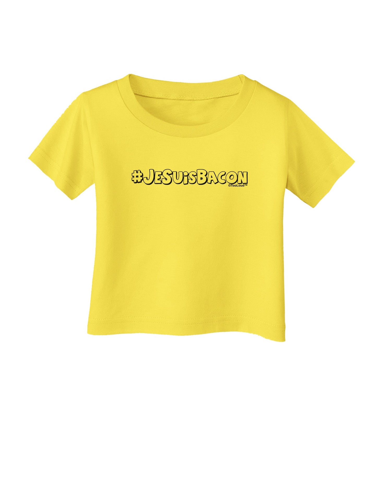 Hashtag JeSuisBacon Deco Infant T-Shirt-Infant T-Shirt-TooLoud-Yellow-06-Months-Davson Sales