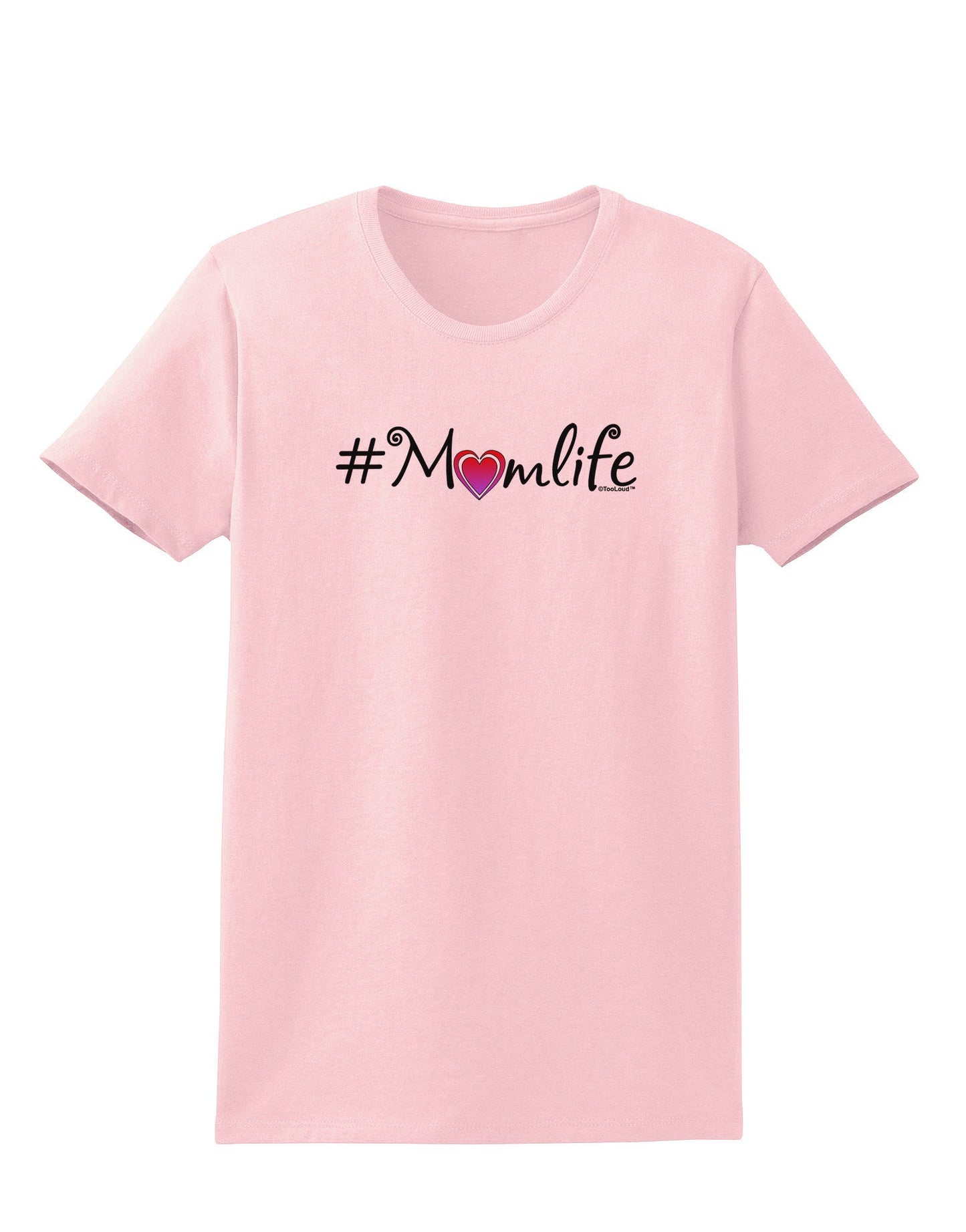 Hashtag Momlife Womens T-Shirt-Womens T-Shirt-TooLoud-PalePink-X-Small-Davson Sales