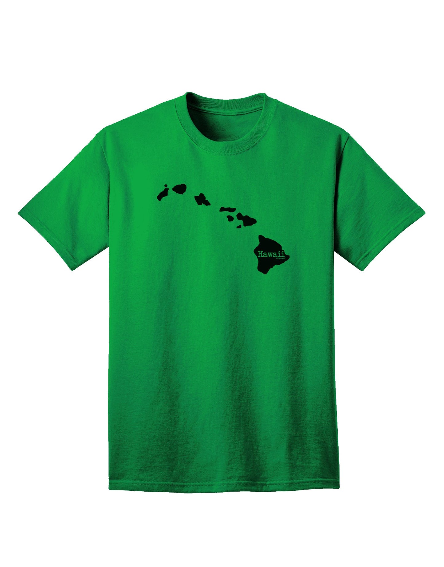 Hawaii - United States Shape Adult T-Shirt: A Stylish Addition to Your Wardrobe by TooLoud-Mens T-shirts-TooLoud-Kelly-Green-Small-Davson Sales