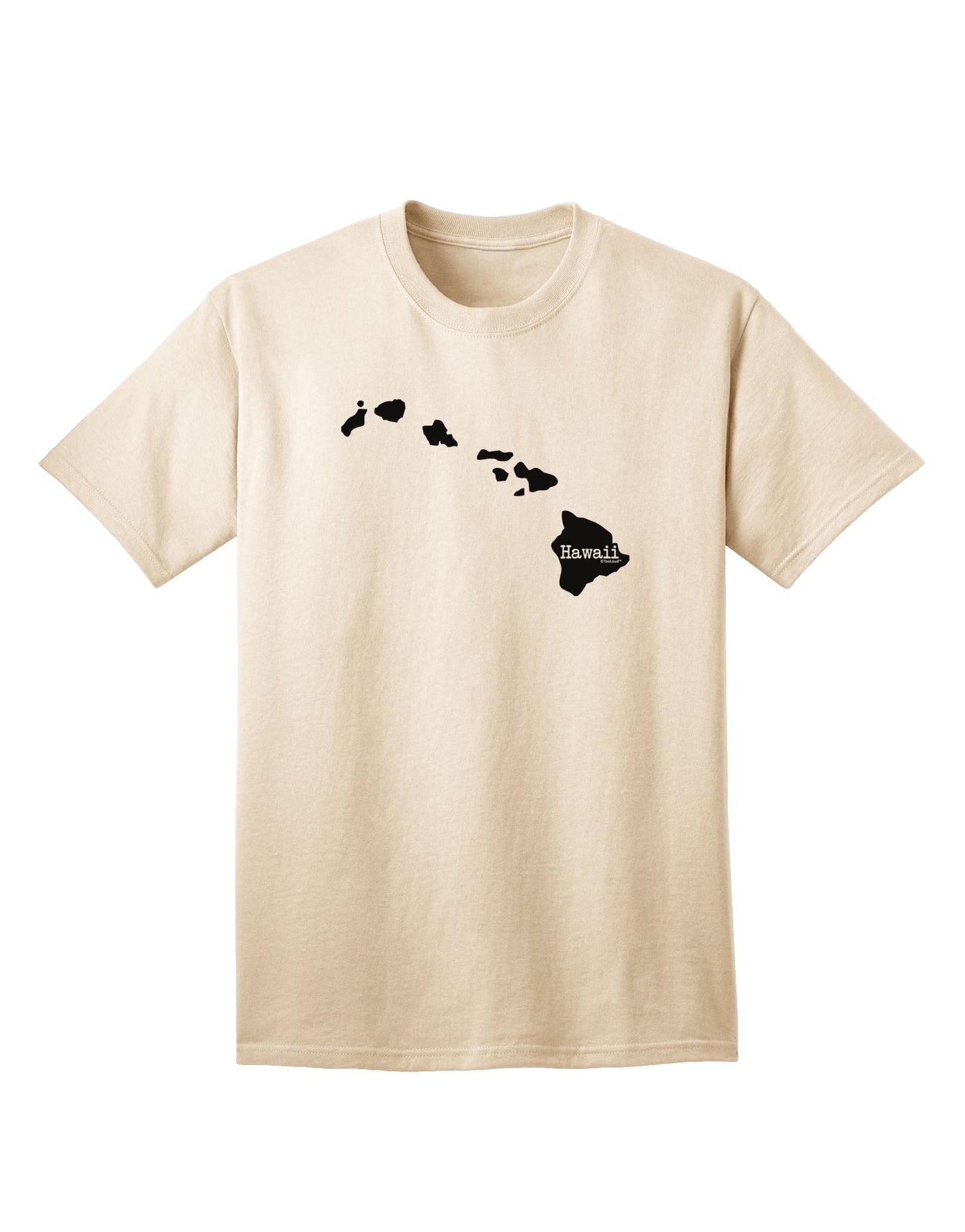 Hawaii - United States Shape Adult T-Shirt: A Stylish Addition to Your Wardrobe by TooLoud-Mens T-shirts-TooLoud-Natural-Small-Davson Sales