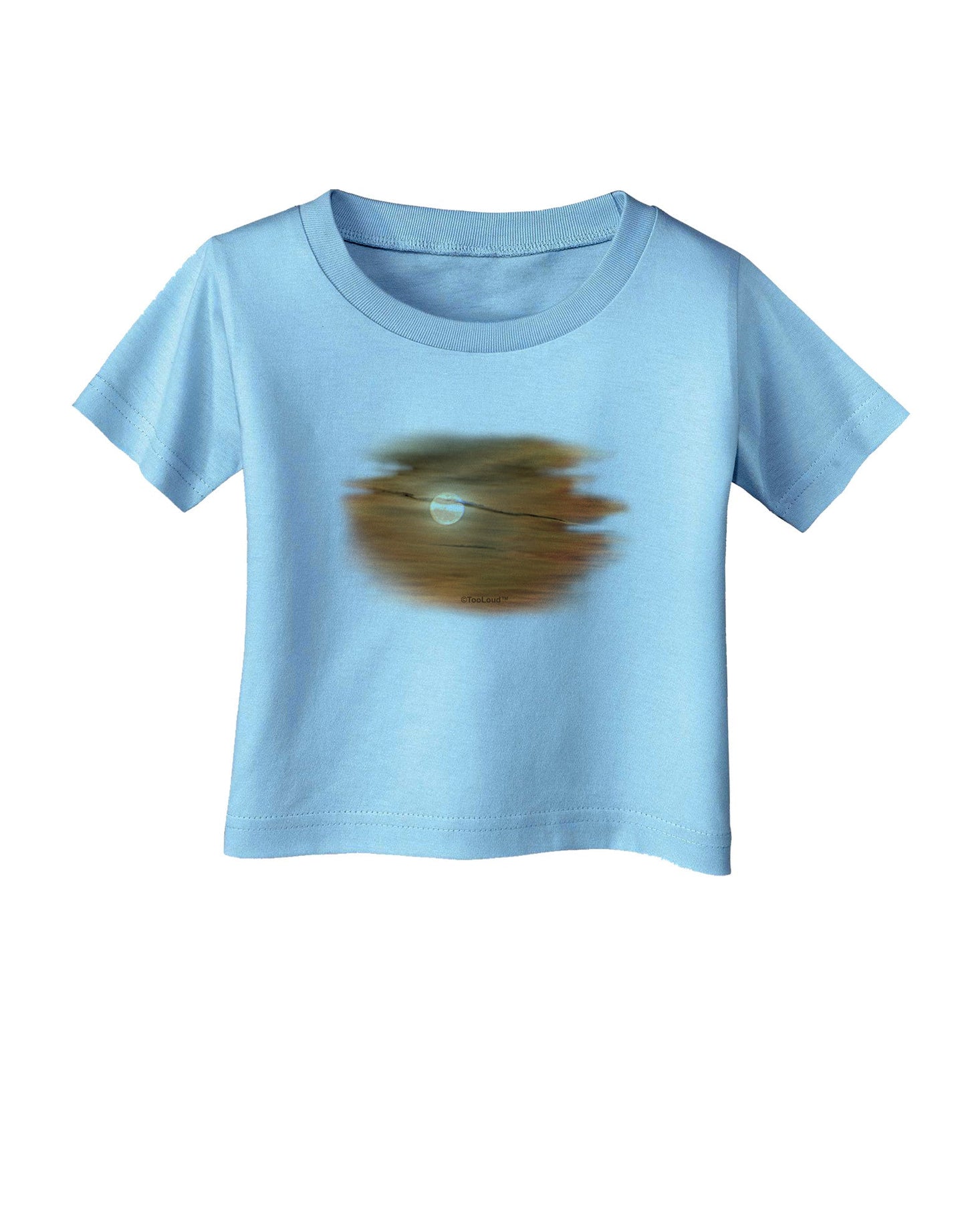 Hazy Moon Infant T-Shirt-Infant T-Shirt-TooLoud-Aquatic-Blue-06-Months-Davson Sales