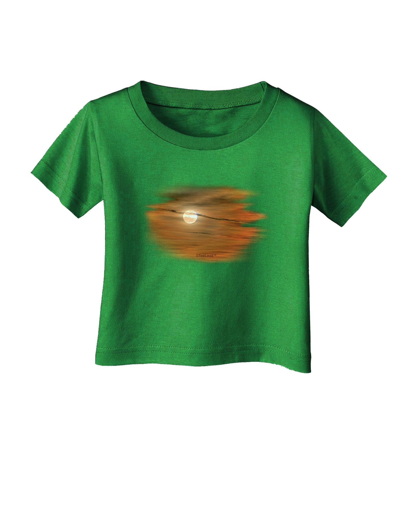 Hazy Moon Infant T-Shirt Dark-Infant T-Shirt-TooLoud-Clover-Green-06-Months-Davson Sales