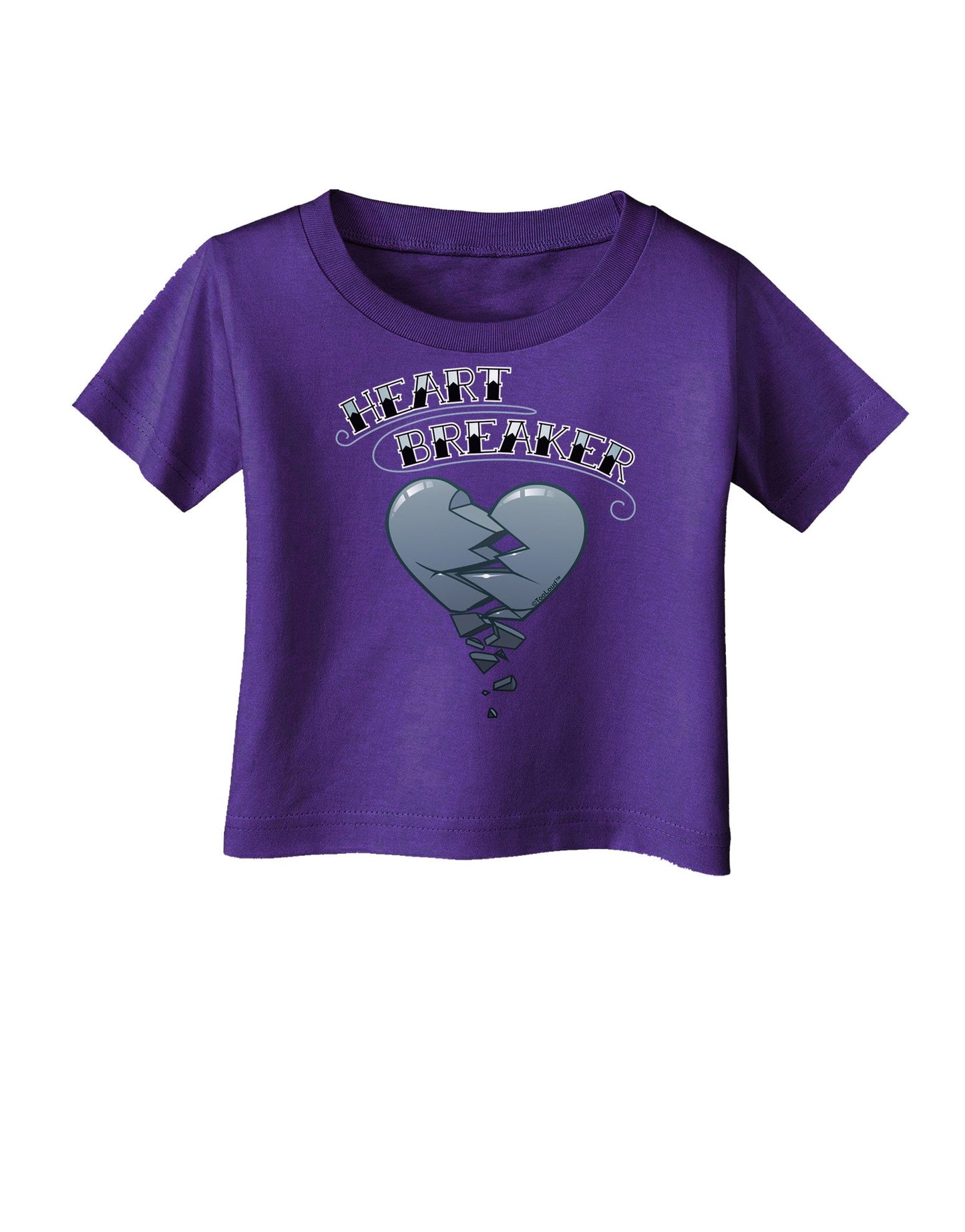 Heart Breaker Manly Infant T-Shirt Dark by-Infant T-Shirt-TooLoud-Purple-06-Months-Davson Sales