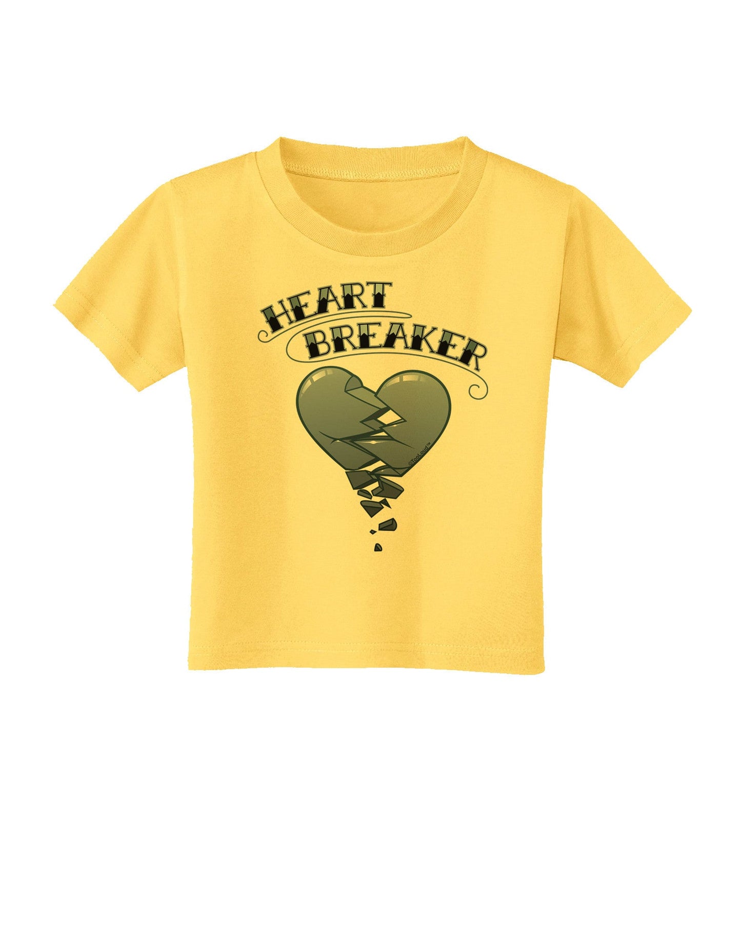 Heart Breaker Manly Toddler T-Shirt-Toddler T-Shirt-TooLoud-Yellow-2T-Davson Sales
