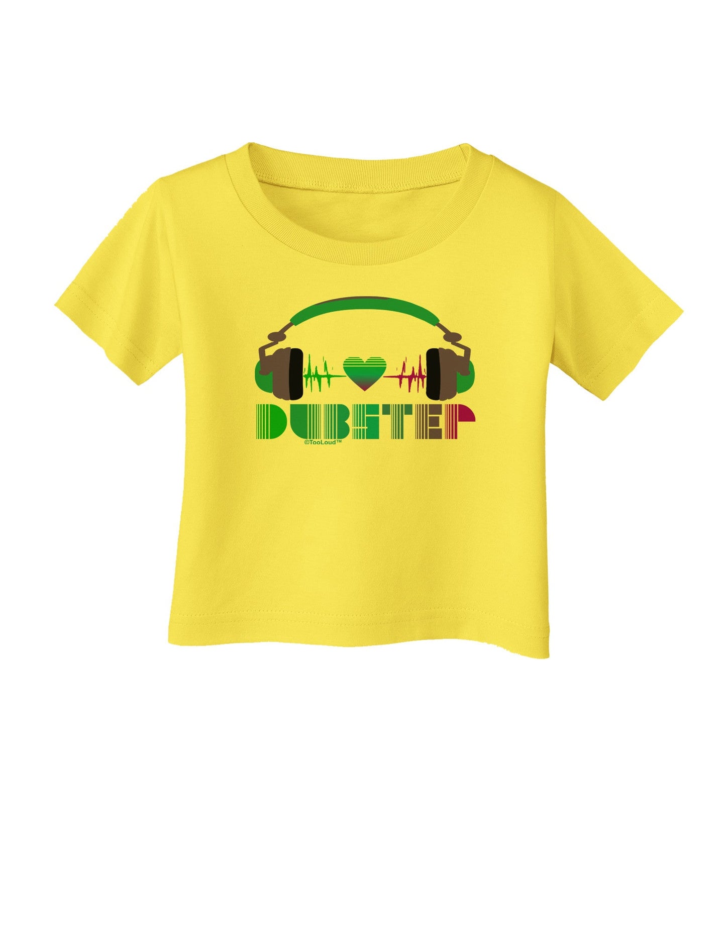 Heart Dubstep Infant T-Shirt-Infant T-Shirt-TooLoud-Yellow-06-Months-Davson Sales