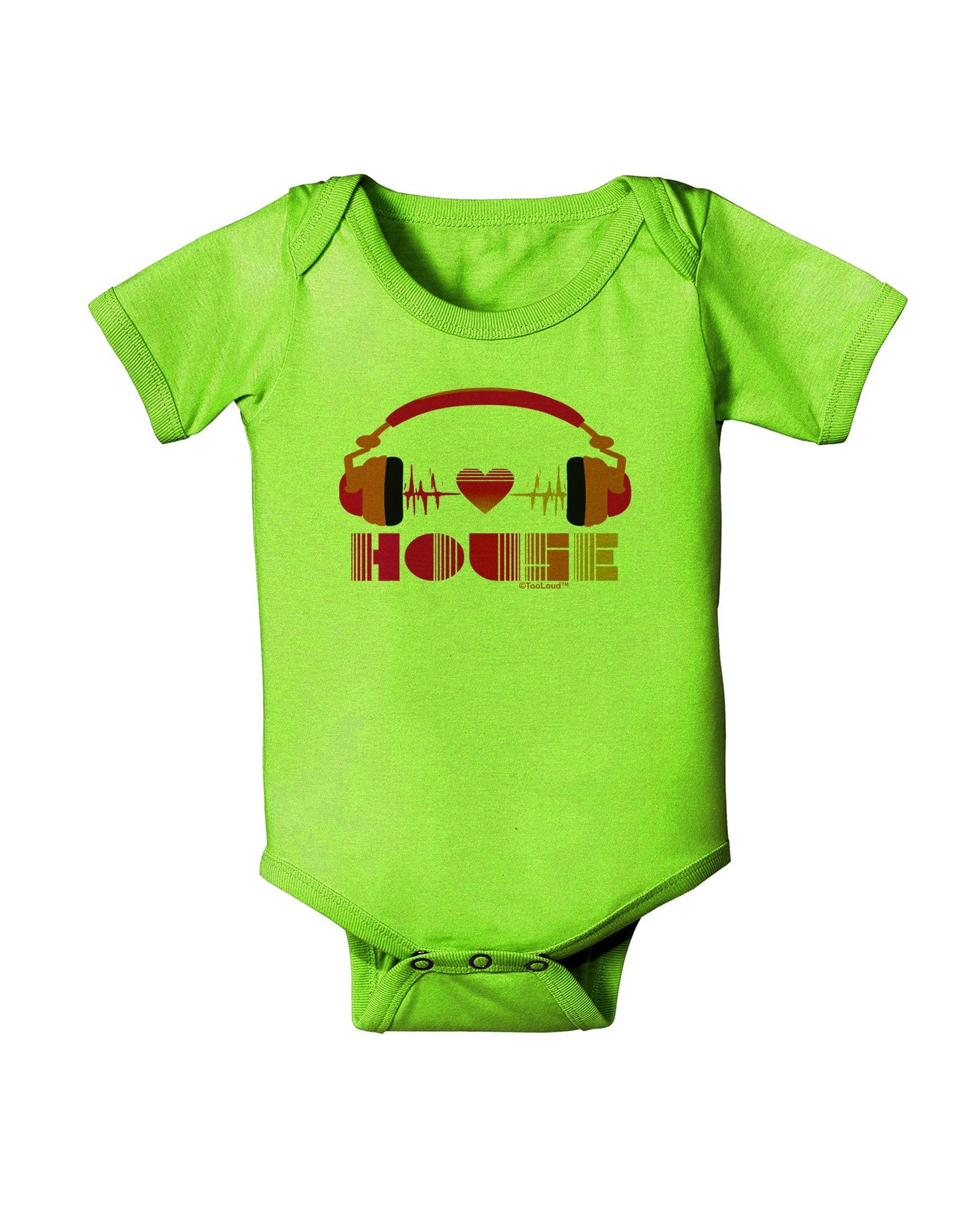 Heart House Baby Romper Bodysuit-Baby Romper-TooLoud-Lime-06-Months-Davson Sales