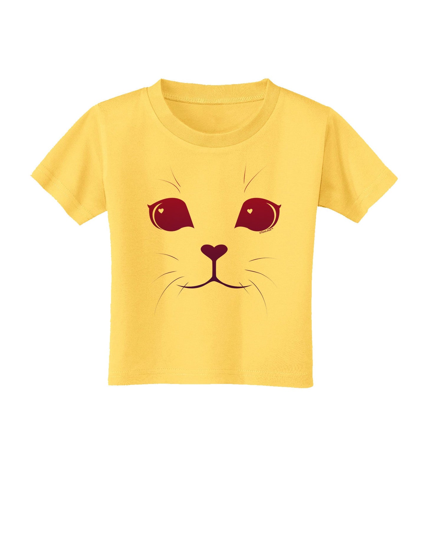 Heart Kitten Toddler T-Shirt-Toddler T-Shirt-TooLoud-Yellow-2T-Davson Sales