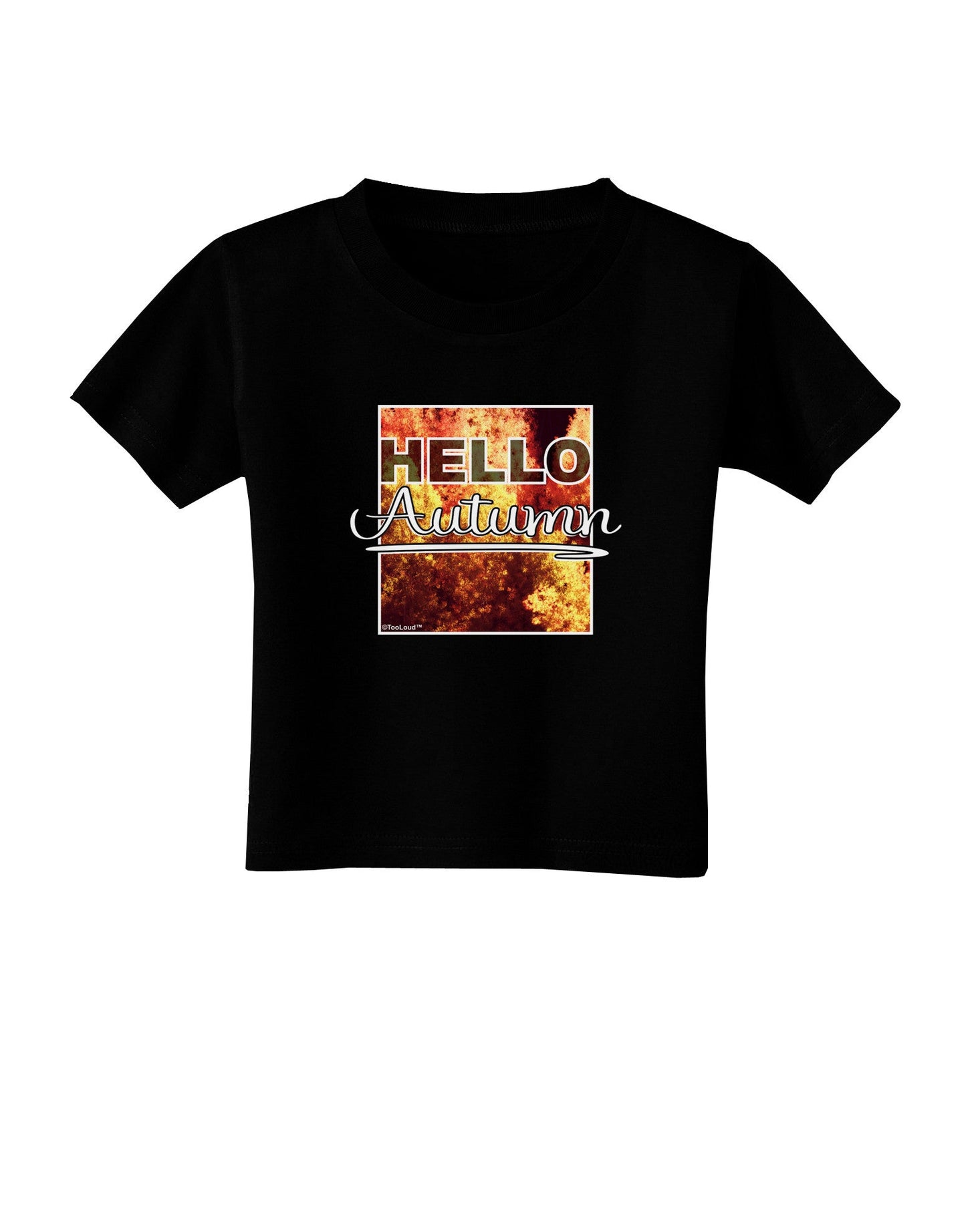 Hello Autumn Toddler T-Shirt Dark-Toddler T-Shirt-TooLoud-Black-2T-Davson Sales