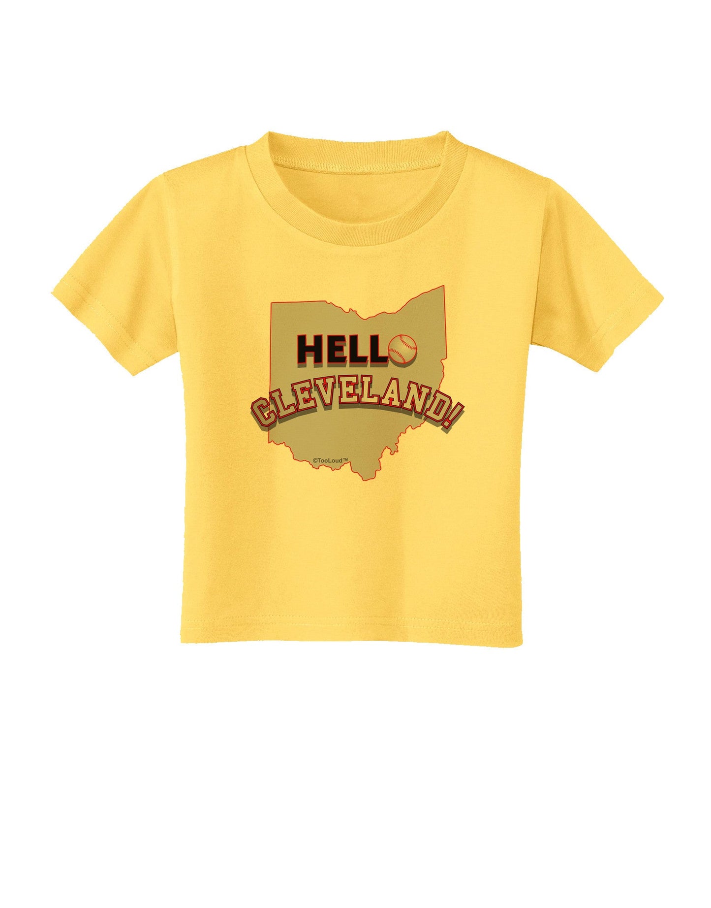 Hello Cleveland Toddler T-Shirt-Toddler T-Shirt-TooLoud-Yellow-2T-Davson Sales