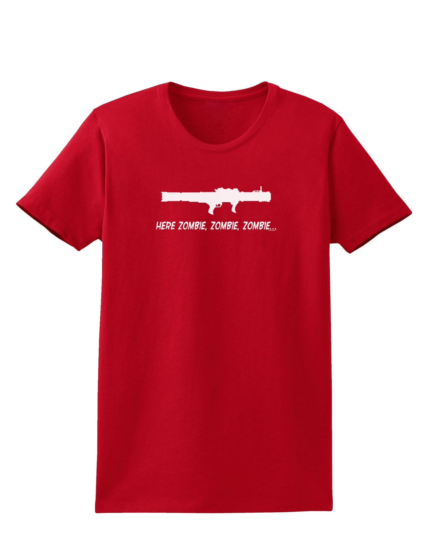 Here Zombie Zombie Zombie Bazooka Womens Dark T-Shirt-Womens T-Shirt-TooLoud-Red-X-Small-Davson Sales