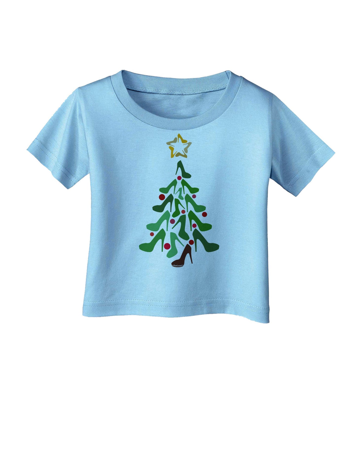 High Heels Shoes Christmas Tree Infant T-Shirt-Infant T-Shirt-TooLoud-Aquatic-Blue-06-Months-Davson Sales
