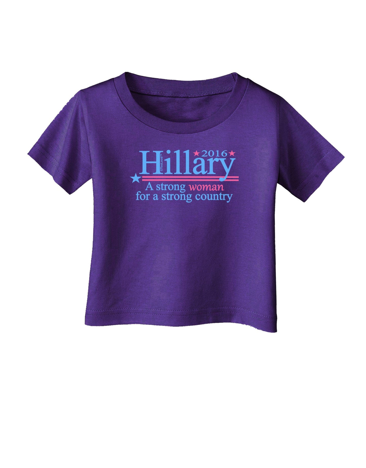 Hillary A Strong Woman Infant T-Shirt Dark-Infant T-Shirt-TooLoud-Purple-06-Months-Davson Sales