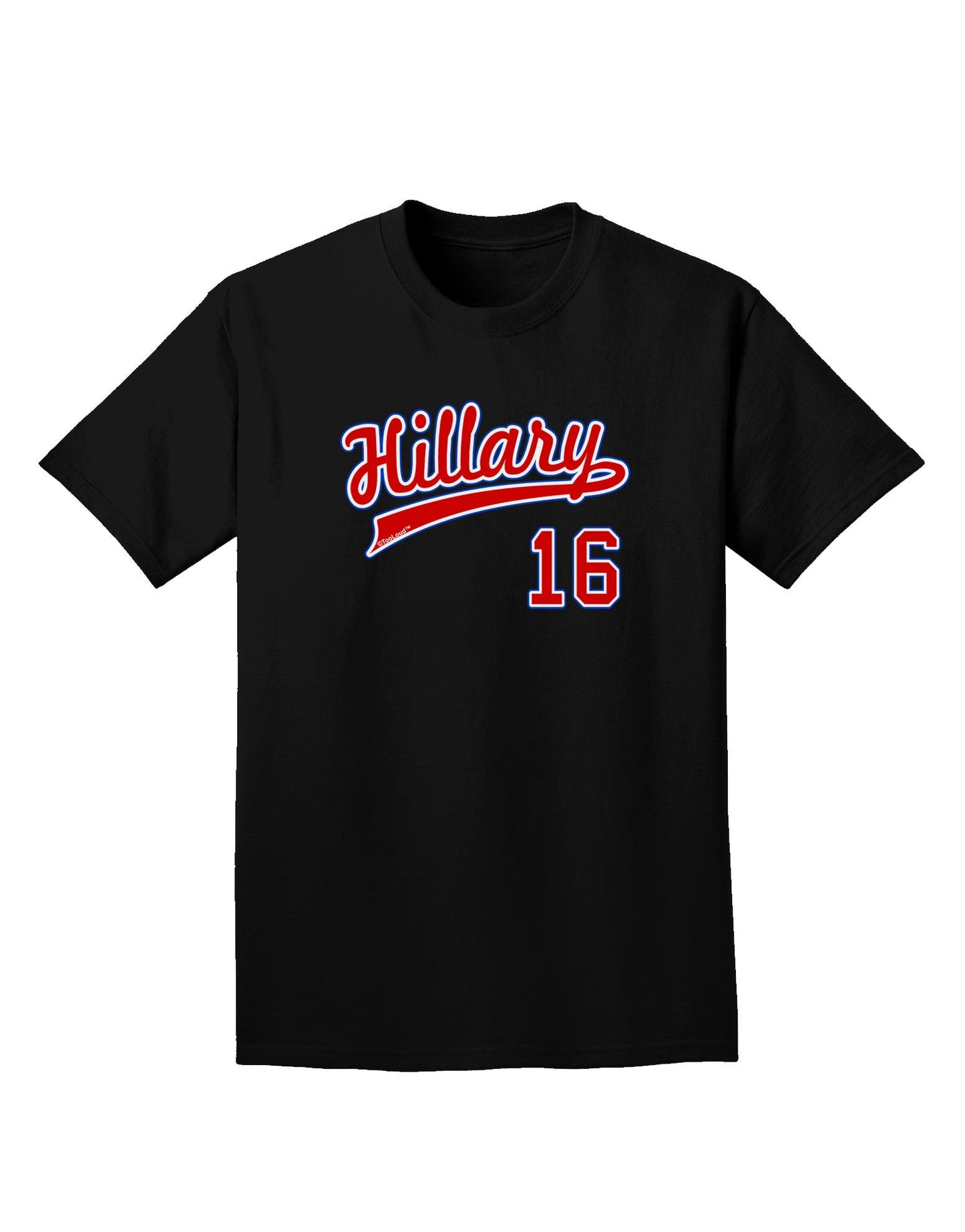 Hillary Jersey 16 Adult Dark T-Shirt-Mens T-Shirt-TooLoud-Black-Small-Davson Sales