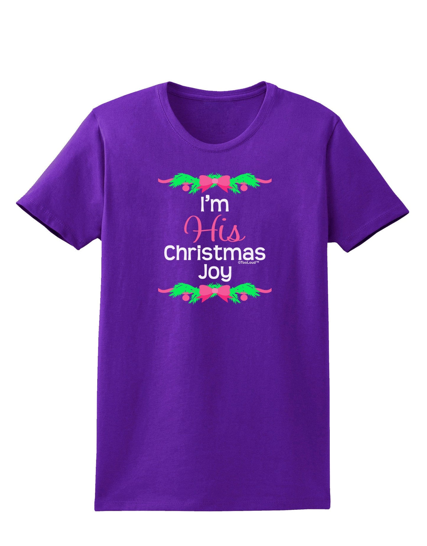 His Christmas Joy Matching His & Hers Womens Dark T-Shirt-TooLoud-Purple-X-Small-Davson Sales