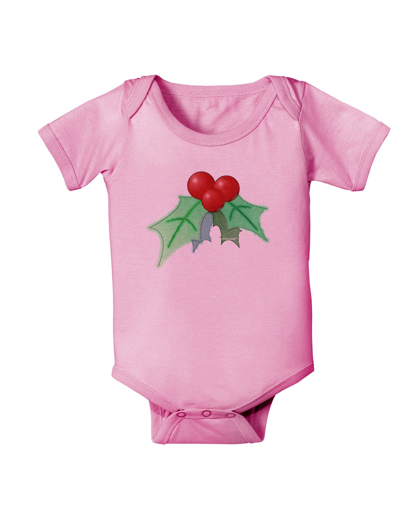 Holly Watercolor Baby Romper Bodysuit-Baby Romper-TooLoud-Pink-06-Months-Davson Sales