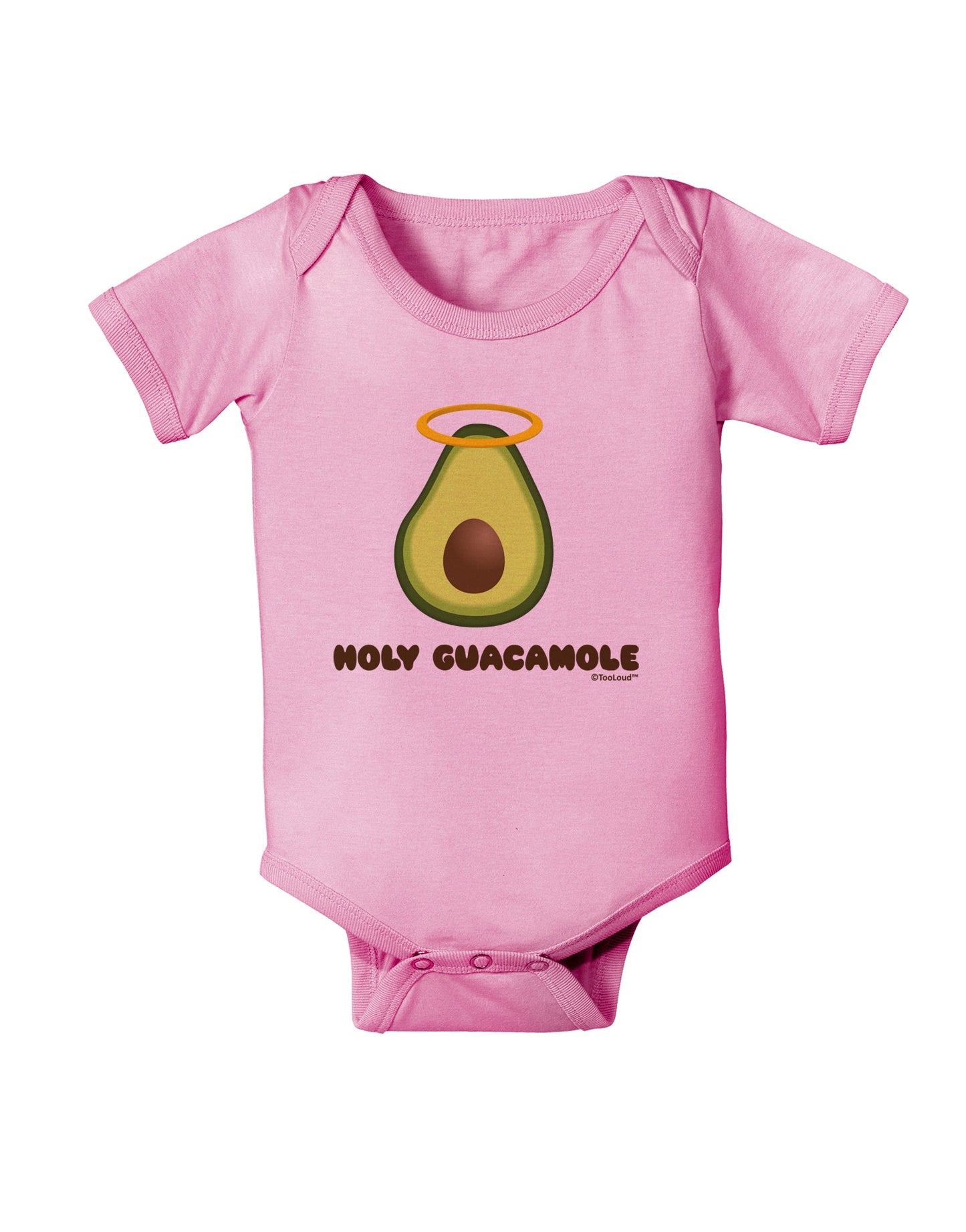 Holy Guacamole Design Baby Romper Bodysuit by TooLoud-Baby Romper-TooLoud-Light-Pink-06-Months-Davson Sales