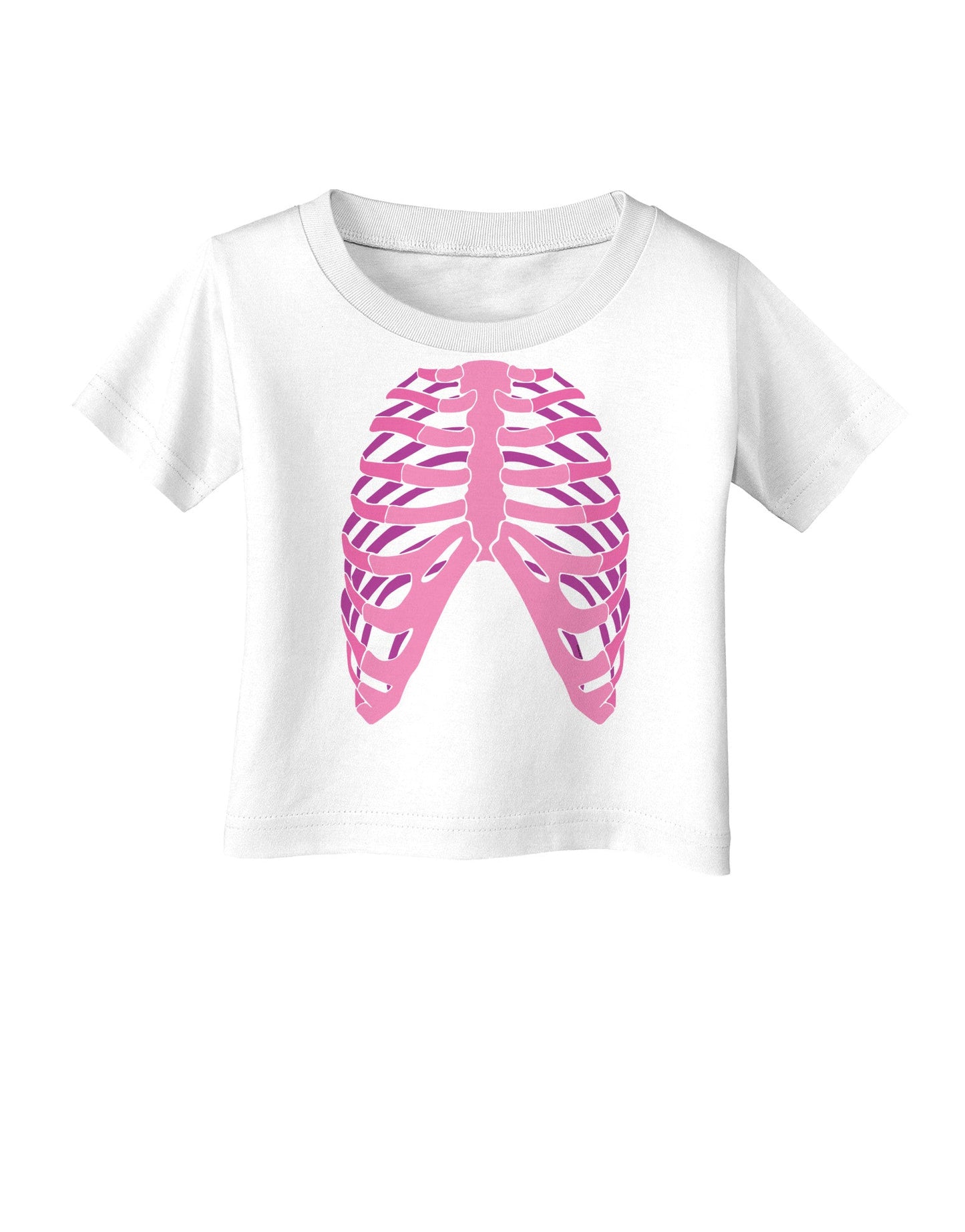 Human Pink Skeleton Bones Ribcage Infant T-Shirt-Infant T-Shirt-TooLoud-White-06-Months-Davson Sales