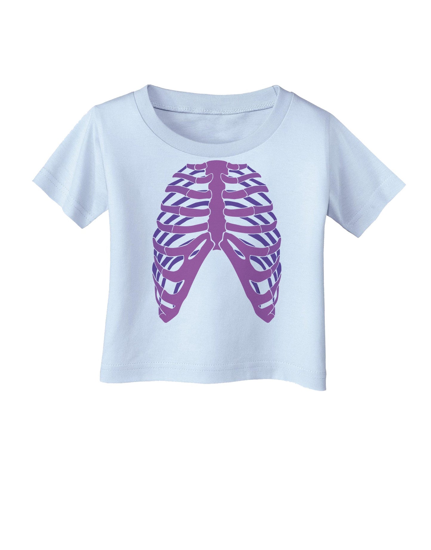 Human Purple Skeleton Bones Ribcage Infant T-Shirt-Infant T-Shirt-TooLoud-Light-Blue-06-Months-Davson Sales