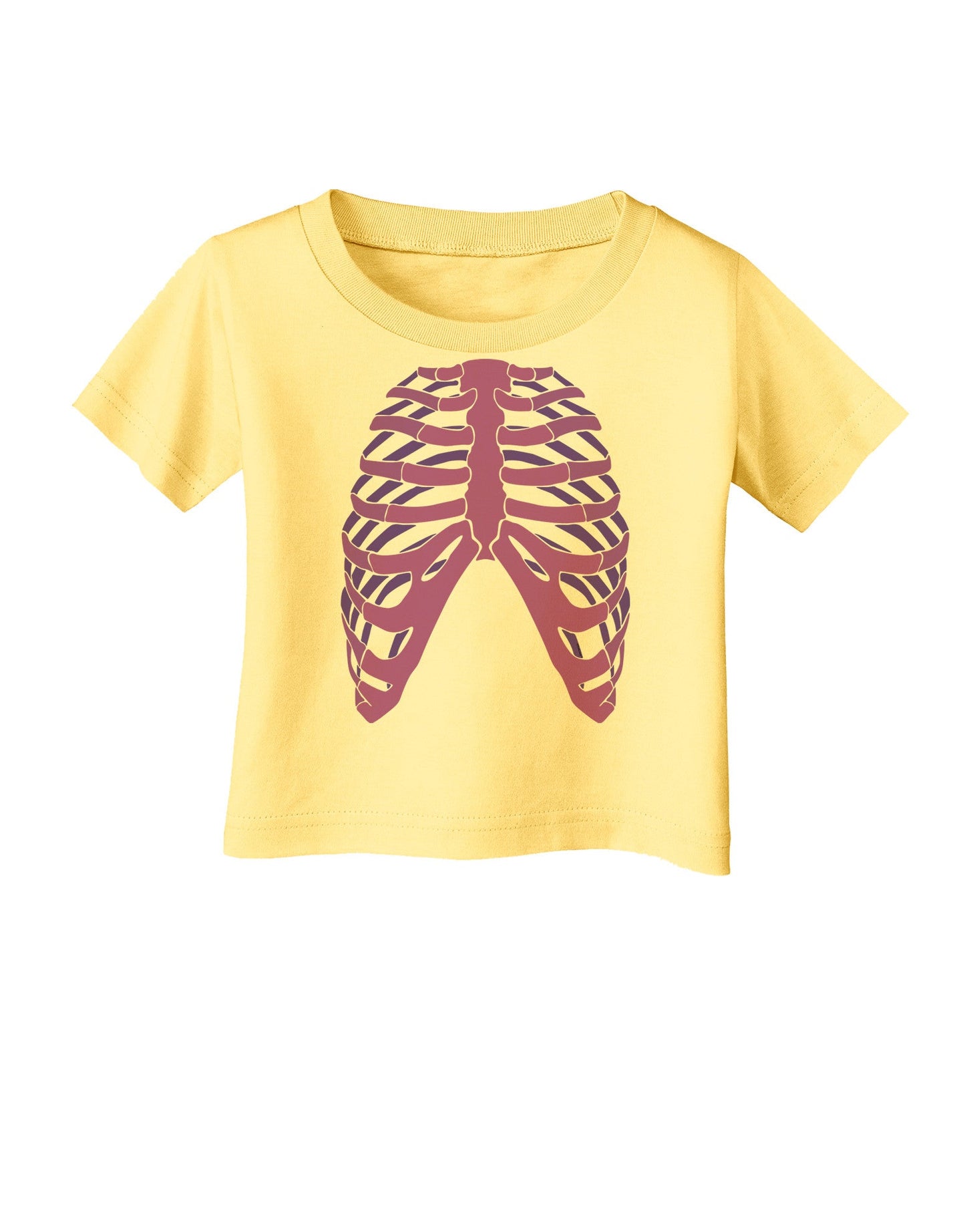 Human Purple Skeleton Bones Ribcage Infant T-Shirt-Infant T-Shirt-TooLoud-Daffodil-Yellow-06-Months-Davson Sales