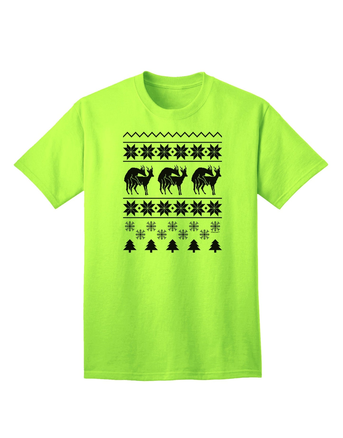Humping Gay Reindeer Adult T-Shirt-unisex t-shirt-TooLoud-Neon-Green-Small-Davson Sales