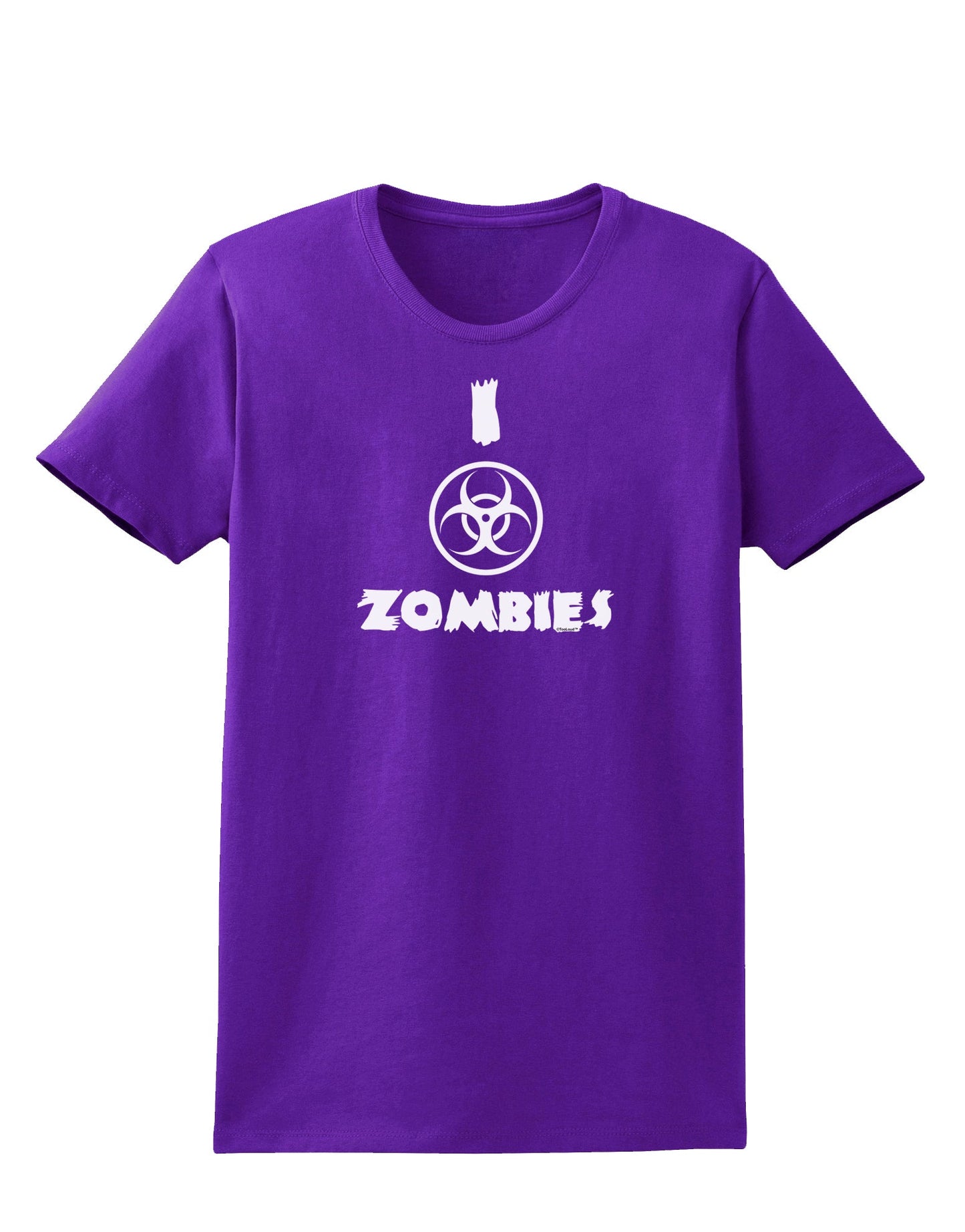 I Biohazard Zombies - Apocalypse Womens Dark T-Shirt-Womens T-Shirt-TooLoud-Purple-X-Small-Davson Sales