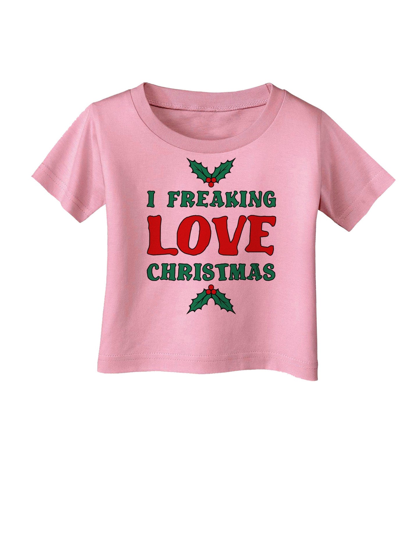 I F-ing Love Christmas Funny Infant T-Shirt-Infant T-Shirt-TooLoud-Candy-Pink-06-Months-Davson Sales