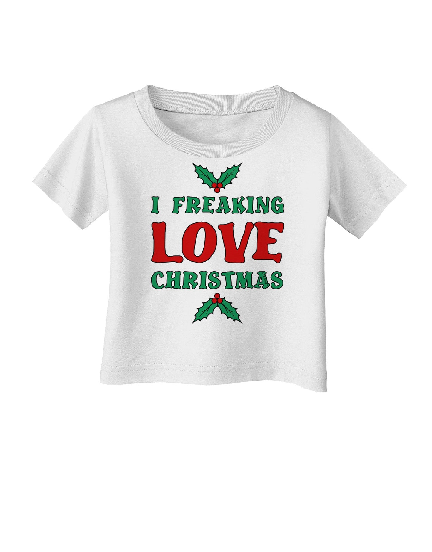 I F-ing Love Christmas Funny Infant T-Shirt-Infant T-Shirt-TooLoud-White-06-Months-Davson Sales