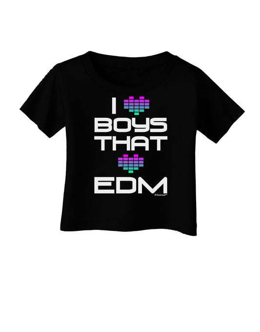 I Heart Boys That Heart EDM Infant T-Shirt Dark-Infant T-Shirt-TooLoud-Black-06-Months-Davson Sales