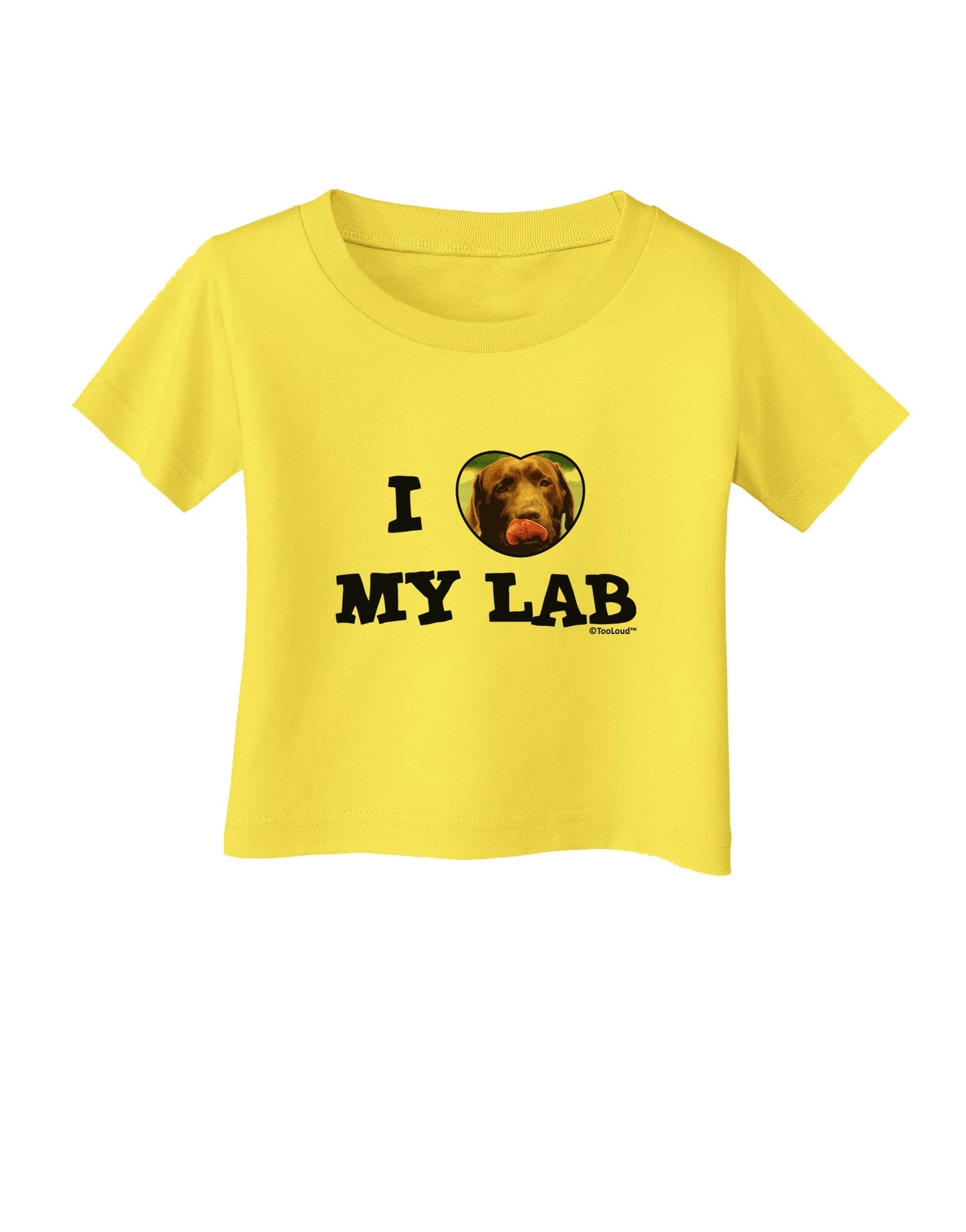 I Heart My Lab Infant T-Shirt-Infant T-Shirt-TooLoud-Yellow-06-Months-Davson Sales