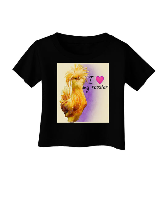 I Heart My Rooster Infant T-Shirt Dark-Infant T-Shirt-TooLoud-Black-06-Months-Davson Sales