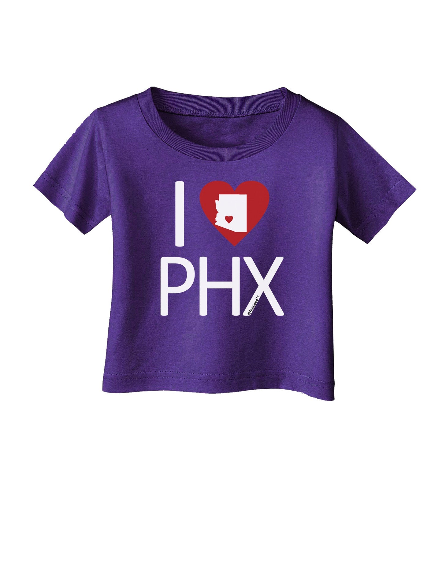 I Heart Phoenix Infant T-Shirt Dark-Infant T-Shirt-TooLoud-Purple-06-Months-Davson Sales