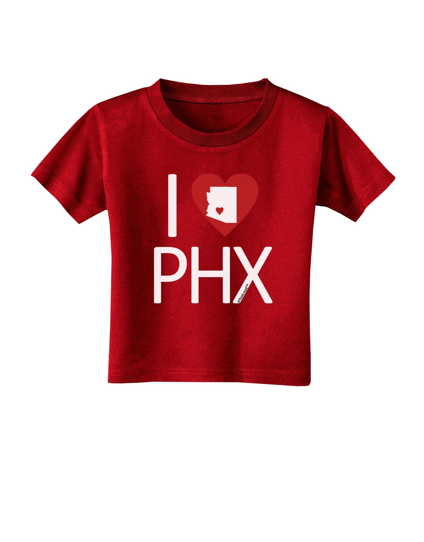 I Heart Phoenix Toddler T-Shirt Dark-Toddler T-Shirt-TooLoud-Red-2T-Davson Sales