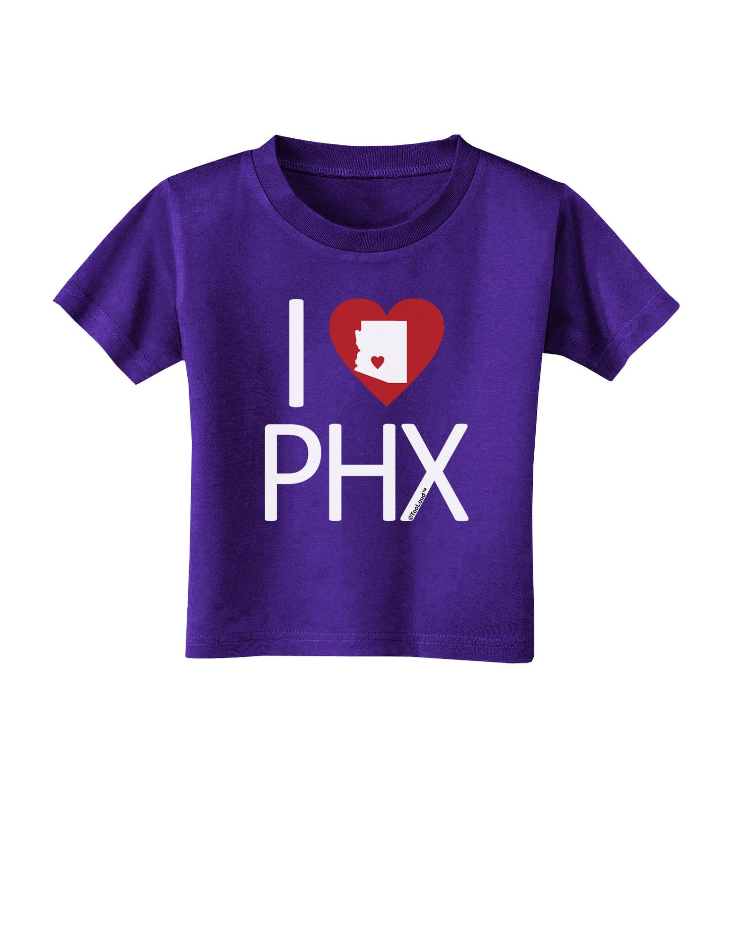 I Heart Phoenix Toddler T-Shirt Dark-Toddler T-Shirt-TooLoud-Purple-2T-Davson Sales