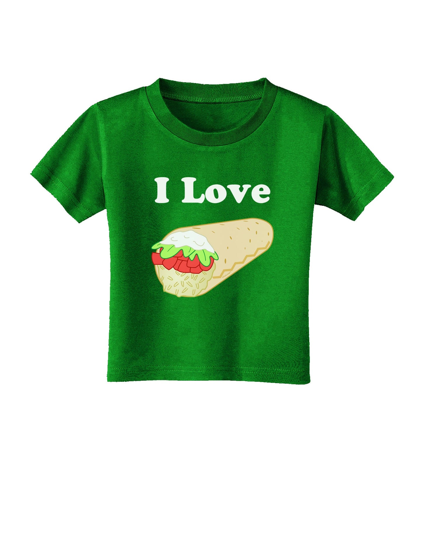 I Love Burritos - Funny Food Toddler T-Shirt Dark-Toddler T-Shirt-TooLoud-Royal-Blue-06-Months-Davson Sales