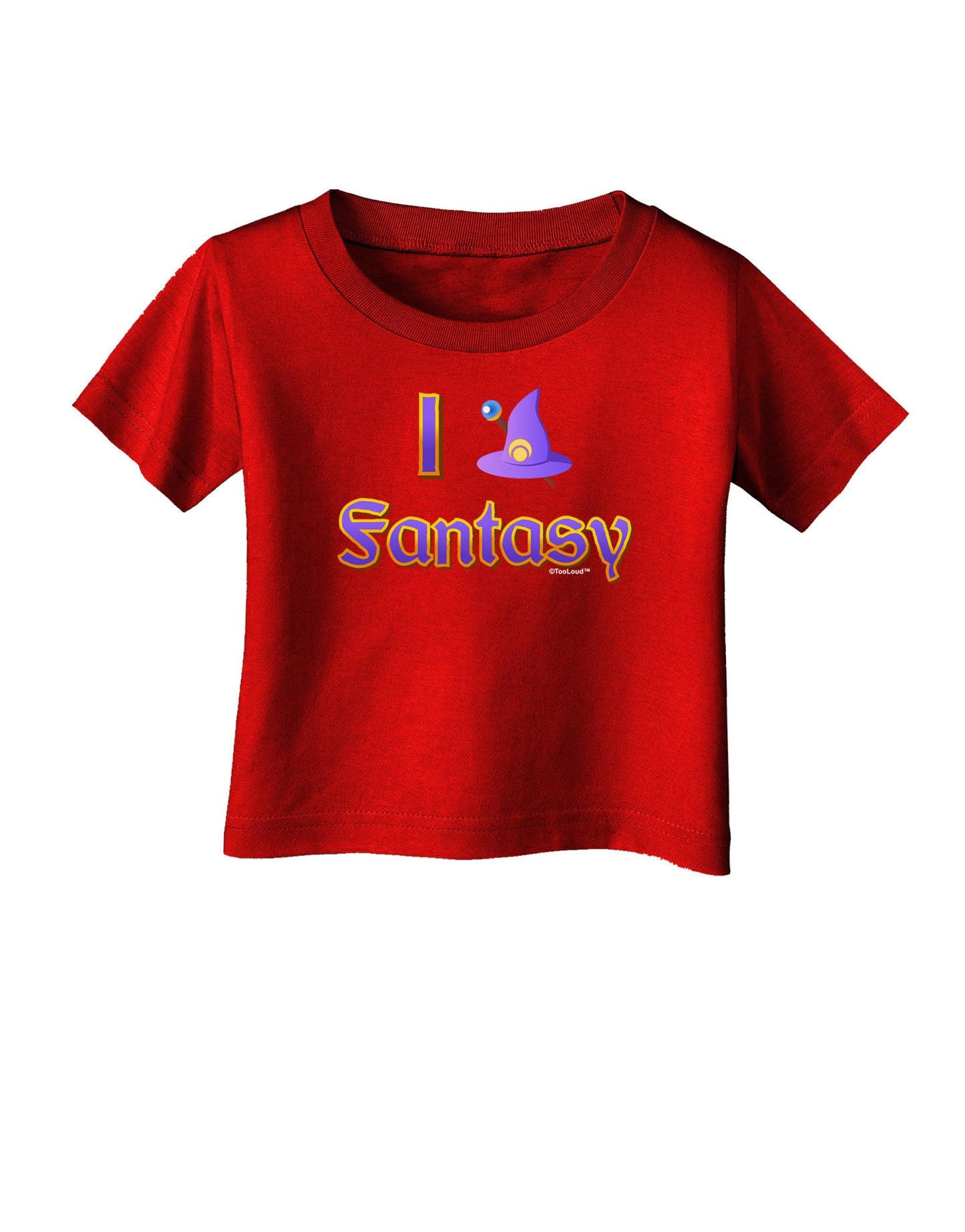 I Love Fantasy Infant T-Shirt Dark-Infant T-Shirt-TooLoud-Red-06-Months-Davson Sales