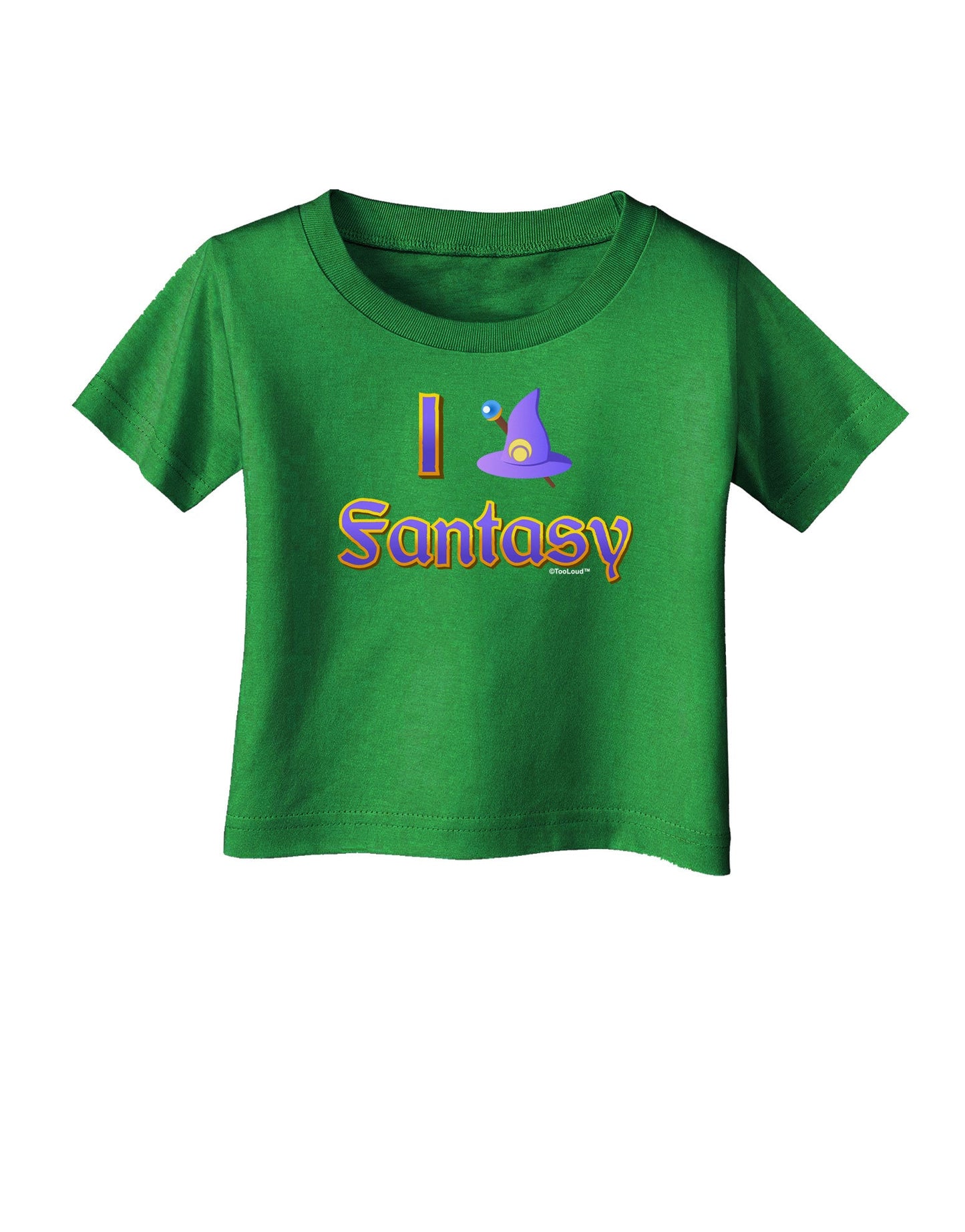I Love Fantasy Infant T-Shirt Dark-Infant T-Shirt-TooLoud-Clover-Green-06-Months-Davson Sales