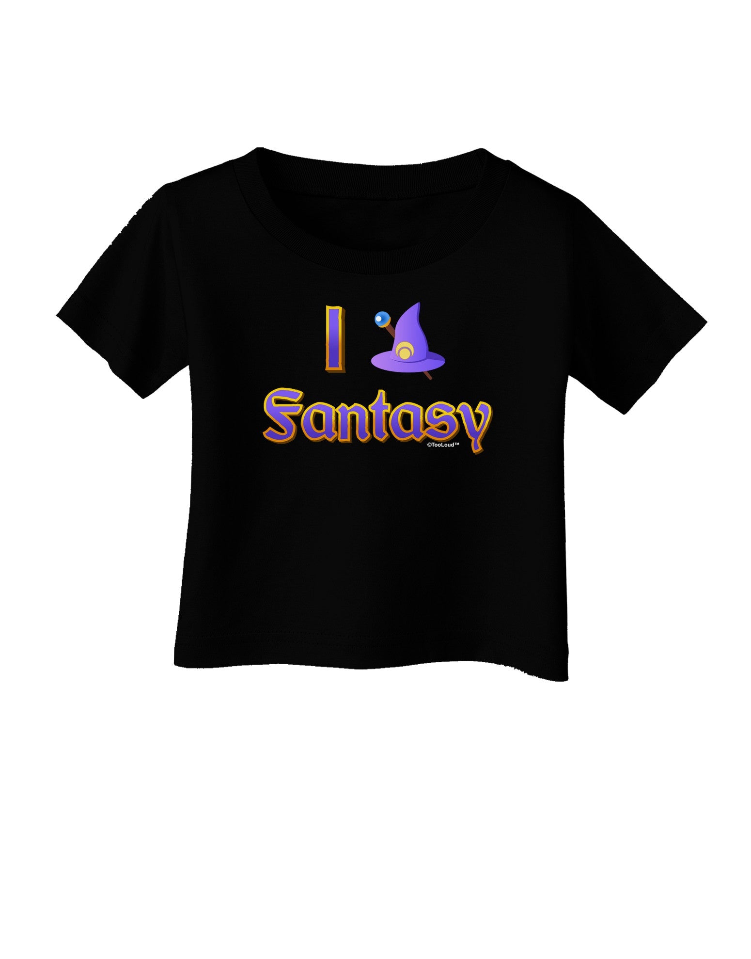I Love Fantasy Infant T-Shirt Dark-Infant T-Shirt-TooLoud-Black-06-Months-Davson Sales