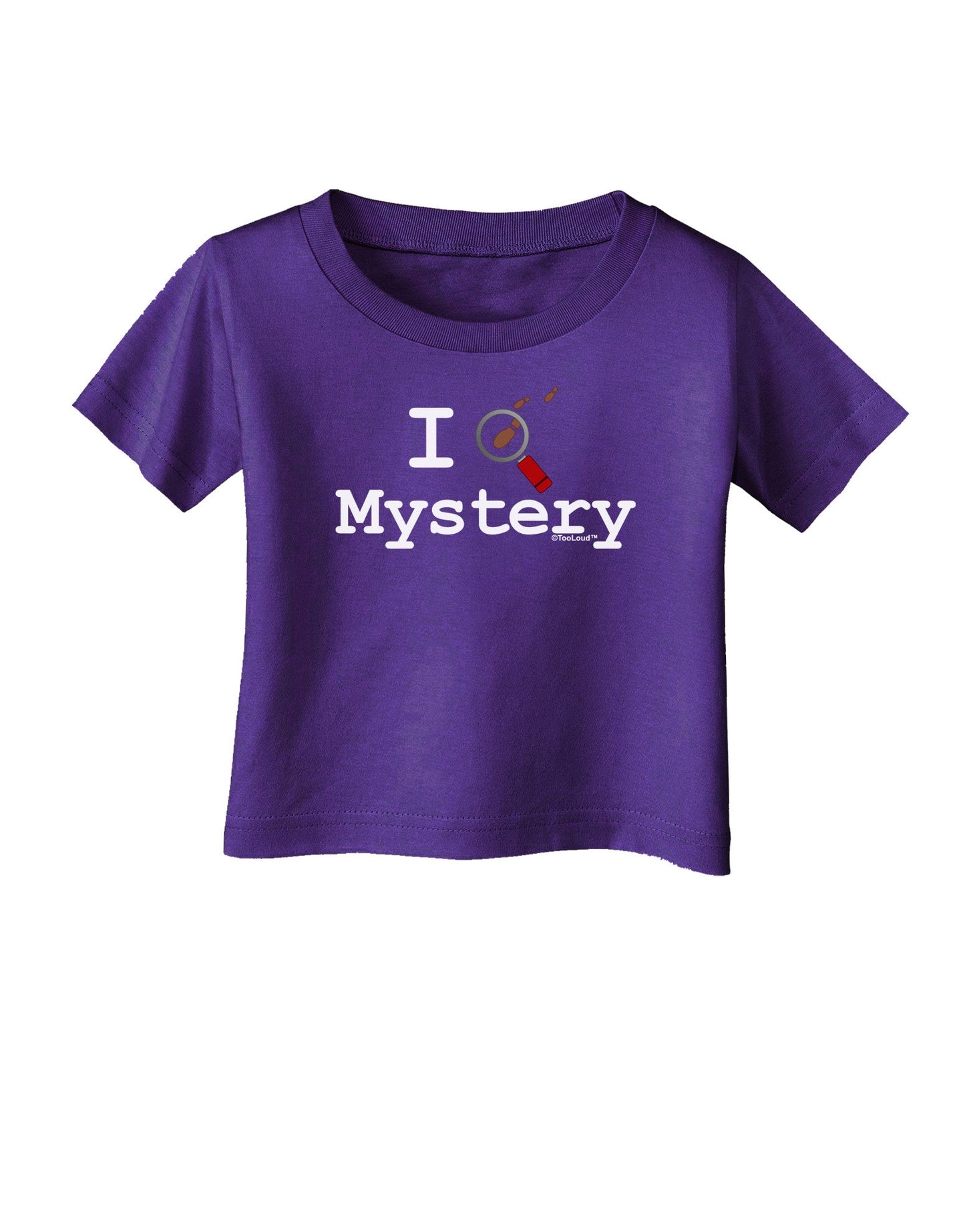 I Love Mystery Infant T-Shirt Dark-Infant T-Shirt-TooLoud-Purple-06-Months-Davson Sales