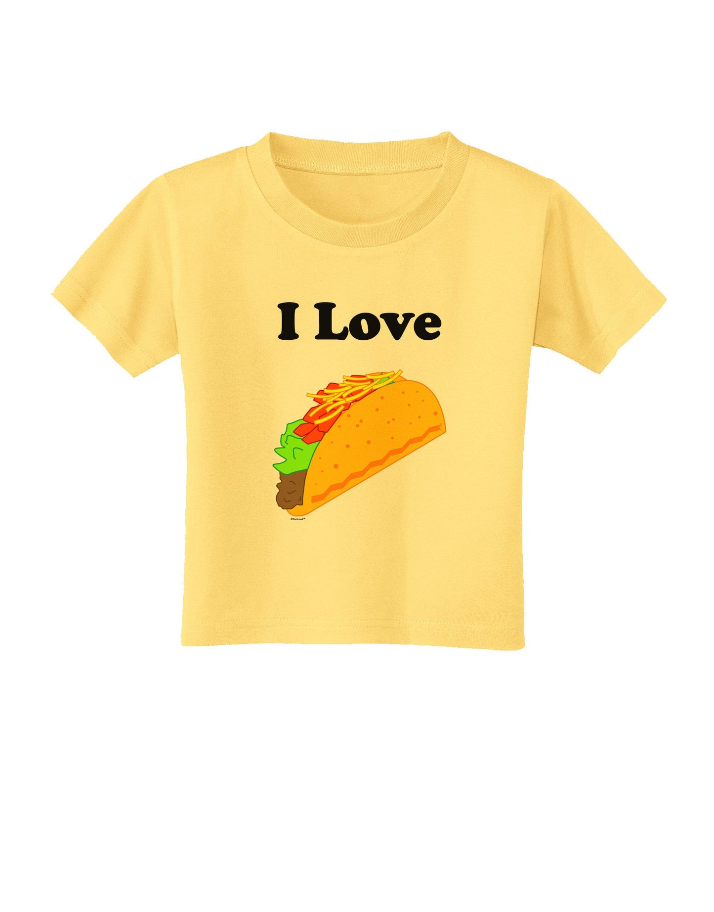 I love Tacos Toddler T-Shirt-Toddler T-Shirt-TooLoud-Daffodil-Yellow-2T-Davson Sales