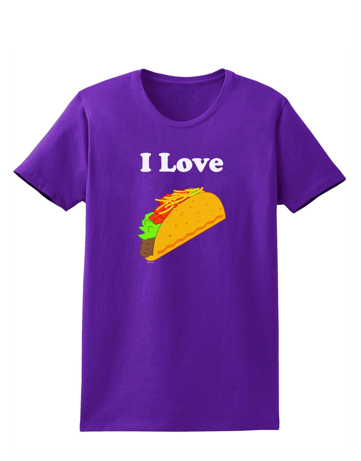 I love Tacos Womens Dark T-Shirt-TooLoud-Purple-X-Small-Davson Sales