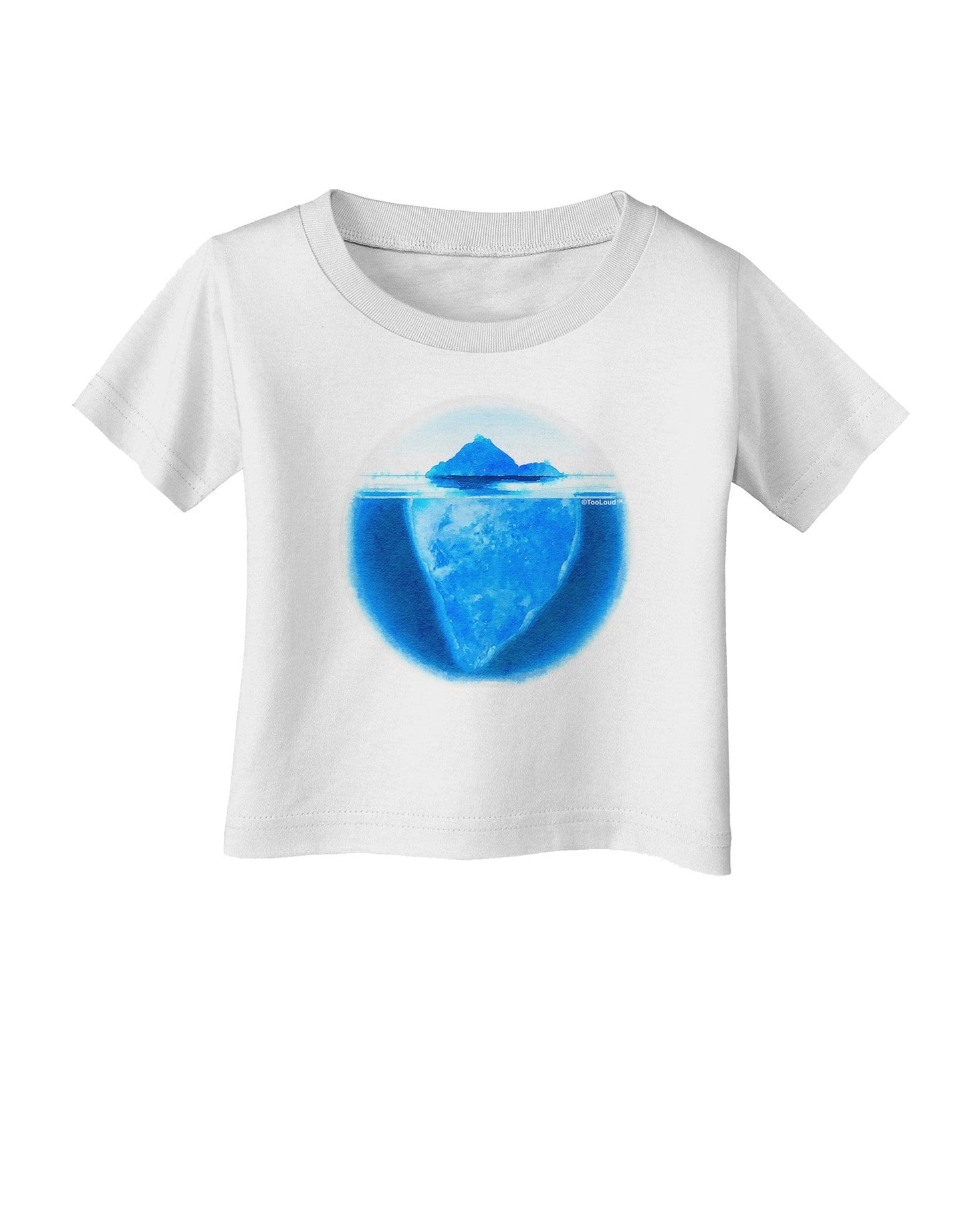 Iceberg Watercolor Infant T-Shirt-Infant T-Shirt-TooLoud-White-06-Months-Davson Sales