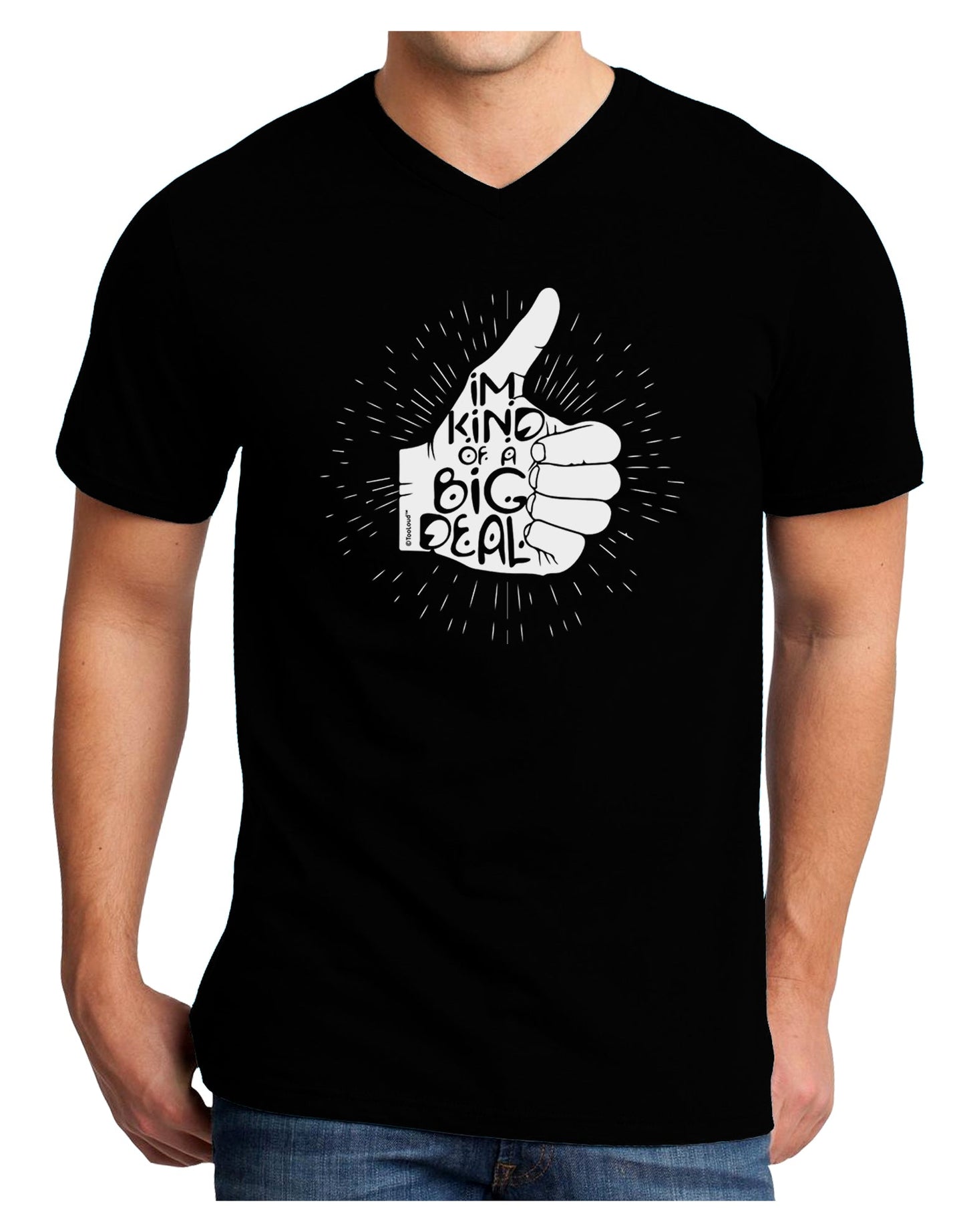 I'm Kind of a Big Deal Adult V-Neck T-shirt-Mens T-Shirt-TooLoud-Black-Small-Davson Sales