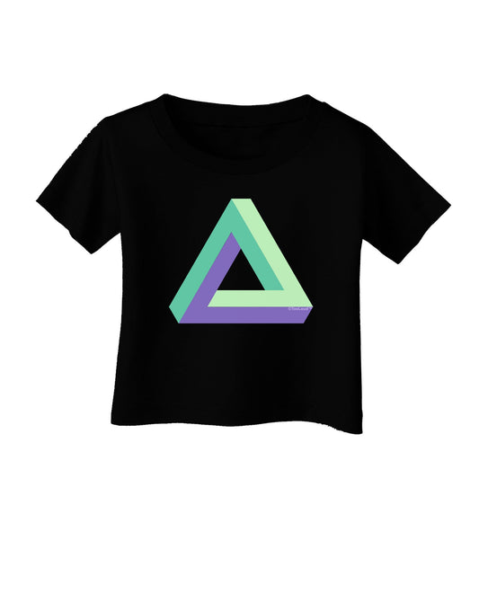 Impossible Triangle Loop Infant T-Shirt Dark-Infant T-Shirt-TooLoud-Black-06-Months-Davson Sales