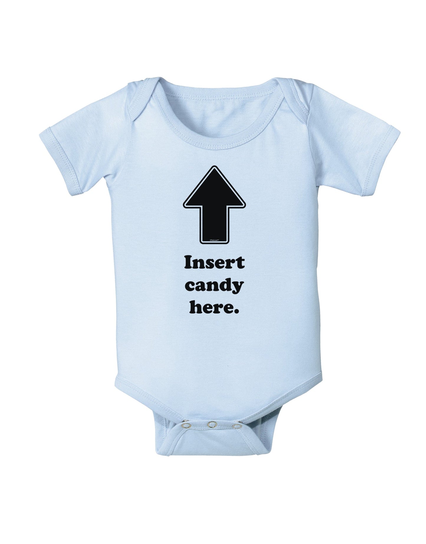 Insert Candy Here - Funny Baby Romper Bodysuit-Baby Romper-TooLoud-Light-Blue-06-Months-Davson Sales