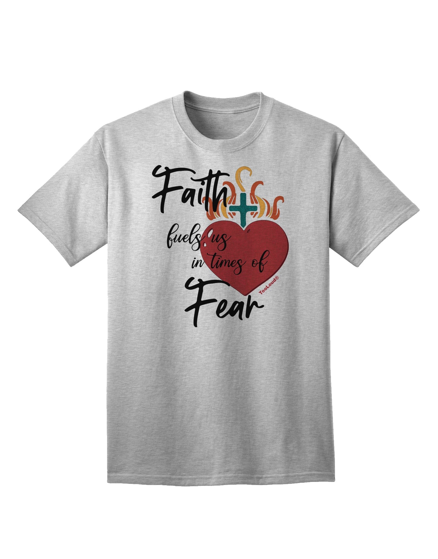 Inspirational Adult T-Shirt: Harnessing the Power of Faith in Challenging Times-Mens T-shirts-TooLoud-AshGray-Small-Davson Sales