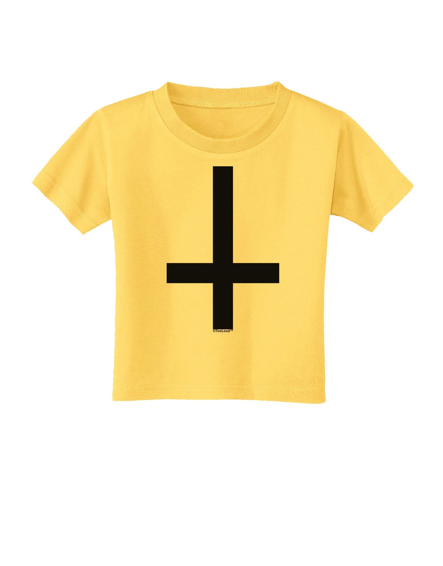 Inverted Cross Toddler T-Shirt-Toddler T-Shirt-TooLoud-Yellow-2T-Davson Sales